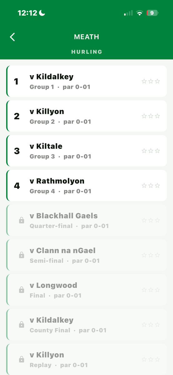 Work through a championship. Group games first, then the knockouts.